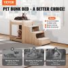 Pet Bunk Bed with Stairs for Dogs and Cats