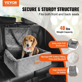 Dog Car Seat Gray