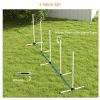 PawHut 4-Piece Dog Agility Training Set White