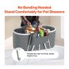 Elevated Pet Shower & Bathtub for Small/Medium Dogs