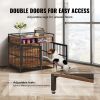 Dog Crate Furniture with Storage, Double-Door Design VEVOR 41"