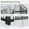 Large Dog Pen Outdoor Metal Fence with Roof