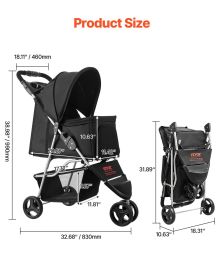 Dog Stroller 3 Wheel