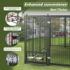 Large Dog Pen Outdoor Metal Fence with Roof