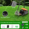 Pooper Scooper Set Dog Rake and Bin with Bag Dispenser