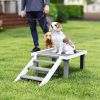 PawHut Wooden Dog Training Platform with Ladder