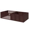 Dog Whelping Box Puppy Playpen with Doors