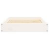 Solid Pine Dog Bed White 24x19