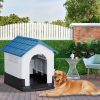 Large Plastic Dog House 33" Weather-Resistant