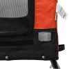 Pet Bike Trailer Oxford Fabric Orange Black