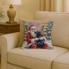 Santa Decorative Pillow Black Lab