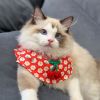Red Pet Bandana Bib for Small Dogs & Cats