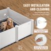 Dog Whelping Box PVC with Rails 48x48x18