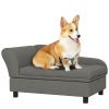 Elevated Dog Sofa Bed with Storage