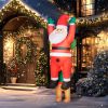 Christmas Inflatable Santa with Dog LED 7FT
