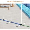 PawHut 4-Piece Dog Agility Training Set White