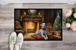 Dalmatian Holiday Door Mat