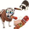 Plush Cigar Squeaky Dog Toy