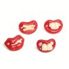 Dog Pacifier Toy – Red Lips Design