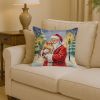 Santa Decorative Pillow Pomeranian