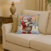 Santa Decorative Pillow Irish Wolfhound