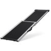 Foldable Aluminum Dog Ramp with Non-Slip Mats Black