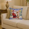 Santa Decorative Pillow Goldendoodle