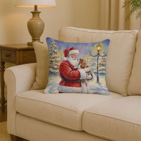 Santa Decorative Pillow Cavalier Spaniel
