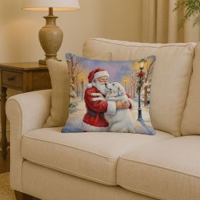 Santa Decorative Pillow Great Pyrenees