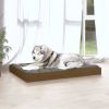 Dog Bed Solid Wood Pine Honey Brown
