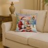Shiba Inu Santa Decorative Pillow