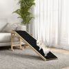 PawHut Pet Bed Ramp with Carpet Grip