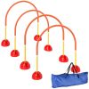 Portable Dog Agility Training Set 5 Pieces Orange