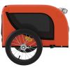 Pet Bike Trailer Oxford Fabric Orange Black