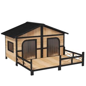 Log Cabin Dog Kennel
