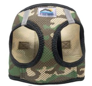 American River Dog Harness Blue Camo (size: large)