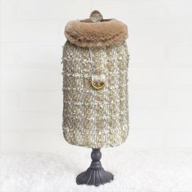 Dog Coat Annabella (Color: Gold Ore, size: SM)