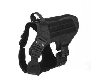 Camouflage Dog Harness and Leash Set (Option: Black-L)