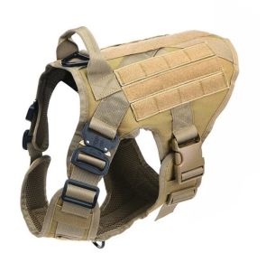 Camouflage Dog Harness and Leash Set (Option: Brown-M)