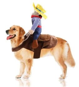 Cowboy Dog Costume (Color: Brown, size: X-Large)
