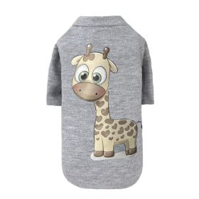 Dog Tee Collection (Color: Light Grey Giraffe, size: XXS)