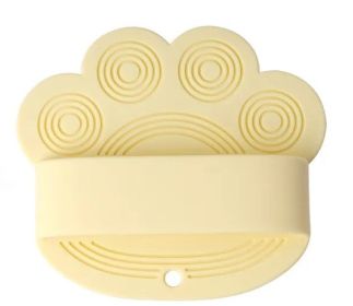 Dog Bath Brush (Color: Light Yellow)