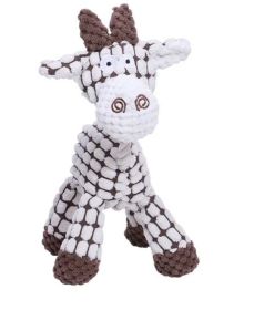 Dog Chew Toy Squeaky Animal (Color: White Sheep)