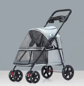 Dog Stroller (Color: Gray)