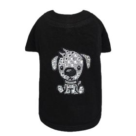 Doggie Tee (Color: Black, size: MD)