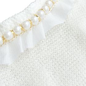 Dog Sweater Dream Pearls (Color: Ivory, size: LG)
