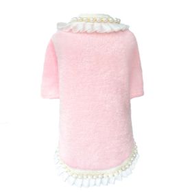 Dog Sweater Dream Pearls (Color: Baby Pink, size: XXS)