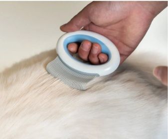 Flexible Grooming Comb (Color: Blue)
