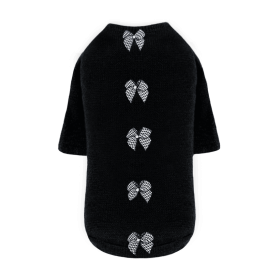 Dog Sweater Houndstooth (Color: Black, size: SM)
