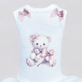 Dog Dress Hugs x Kisses (Color: White, size: SM)